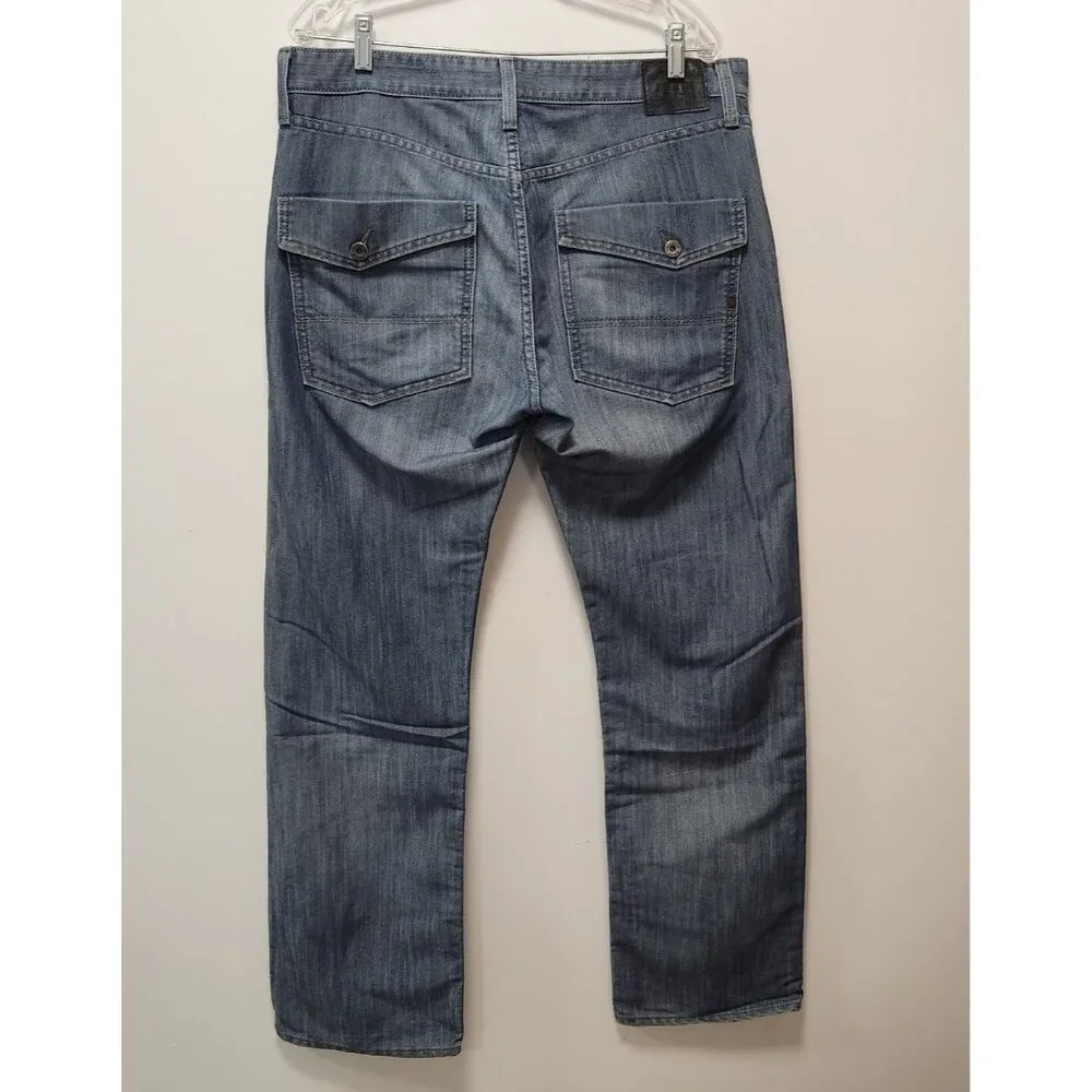 Levi Strauss Signature Authentics Slim Straight Jeans‎ Mens Size 36x32 Blue EUC